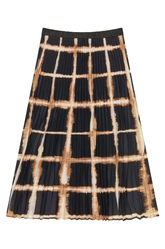 Munthe Charming Skirt - Black leather skirt modern