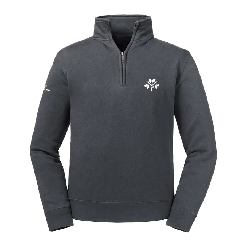 Winkfield Park Polo 1/4 Zip Sweatshirt Hoodie with Ribbed Hem Stretchable Secure