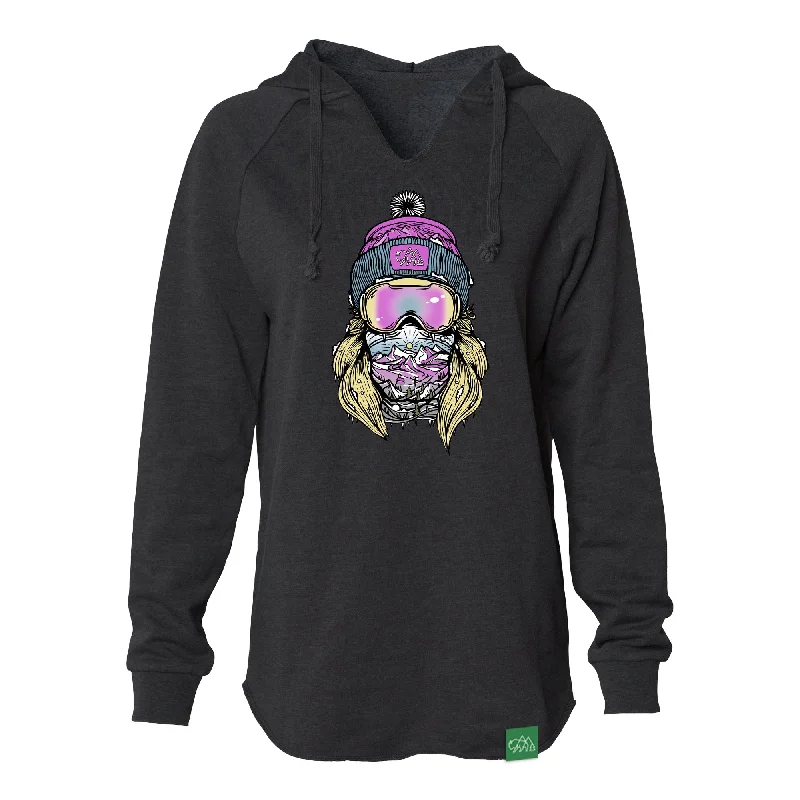 Icewoman Women's Cut Hoodie Hoodie with Raw Hem Edgy Unfinished