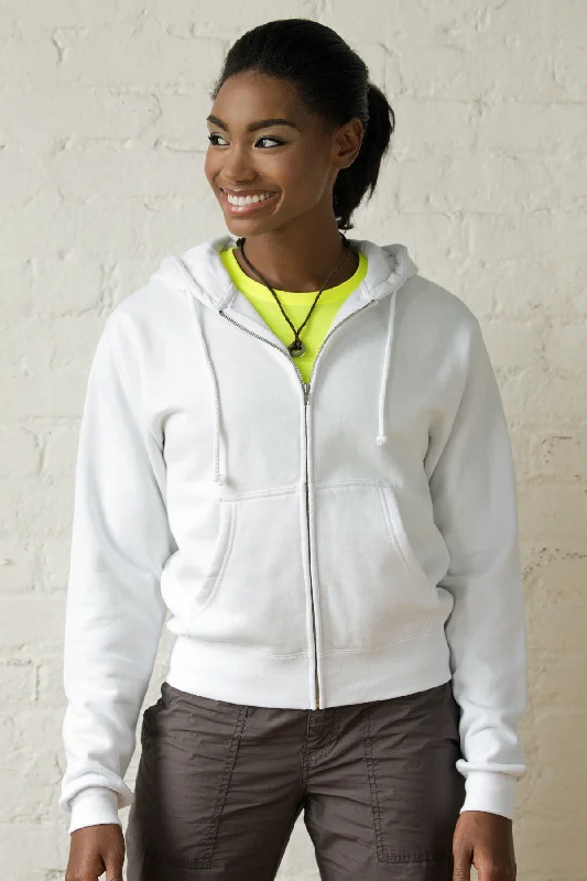 Women's Premium Midweight Fleece Full-Zip Hoodie Hoodie with Ribbed Hem Stretchable Secure