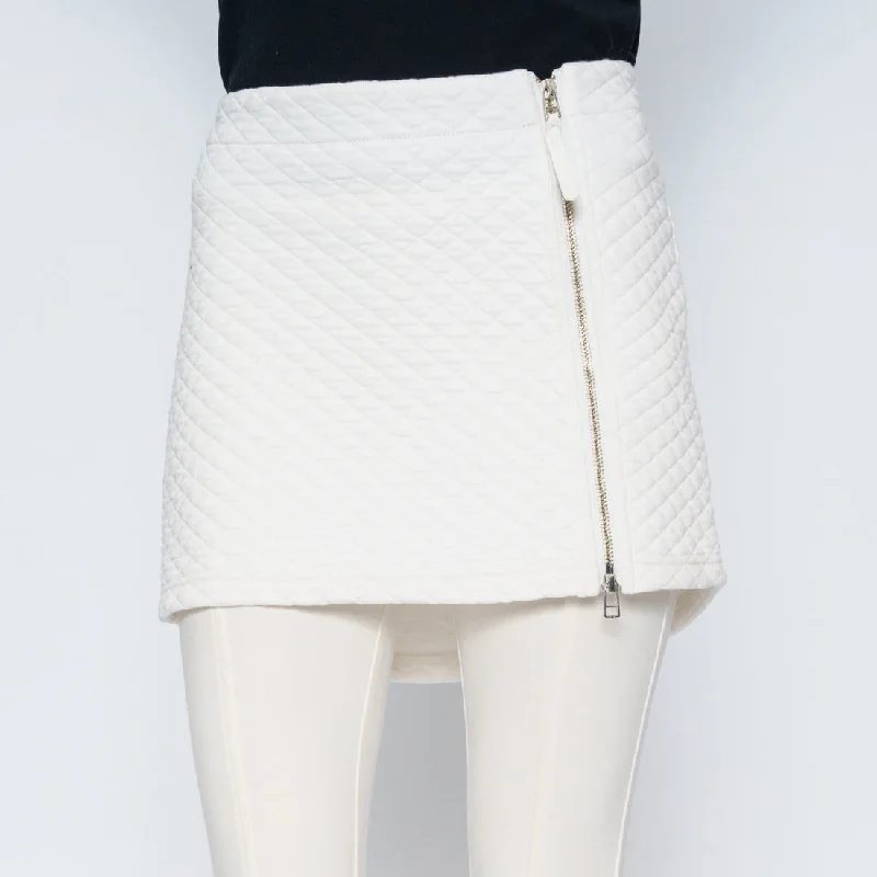 Zip Ski Skirt cashmere skirt plush