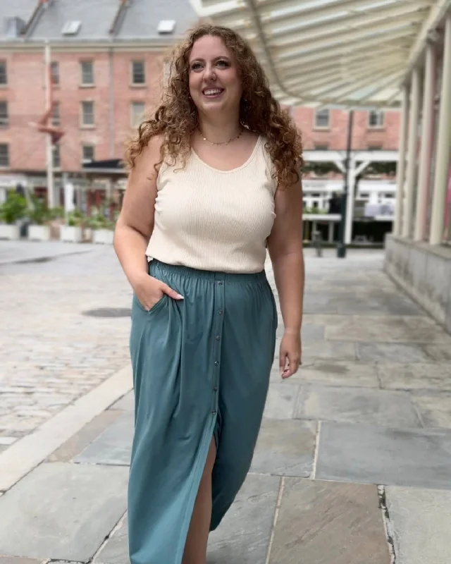 ZURI skirt in Dark Aqua chiffon skirt airy
