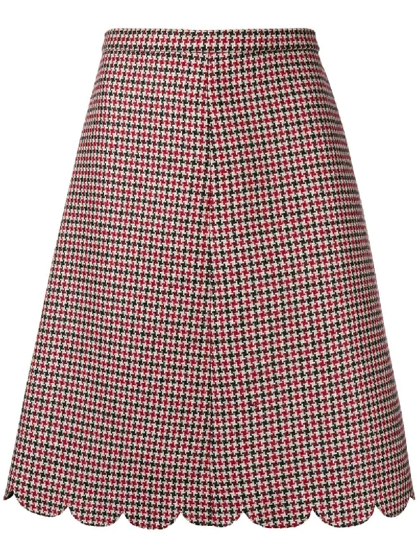 check a-line skirt