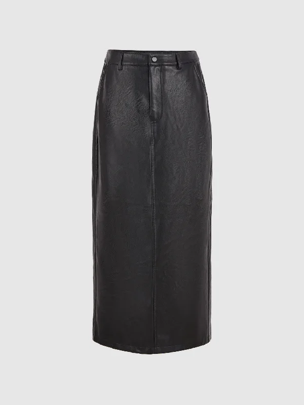 Leather Straight Skirts