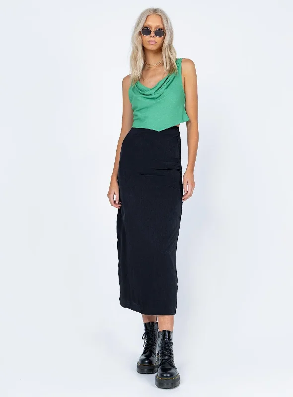 Tollis Midi Skirt Black