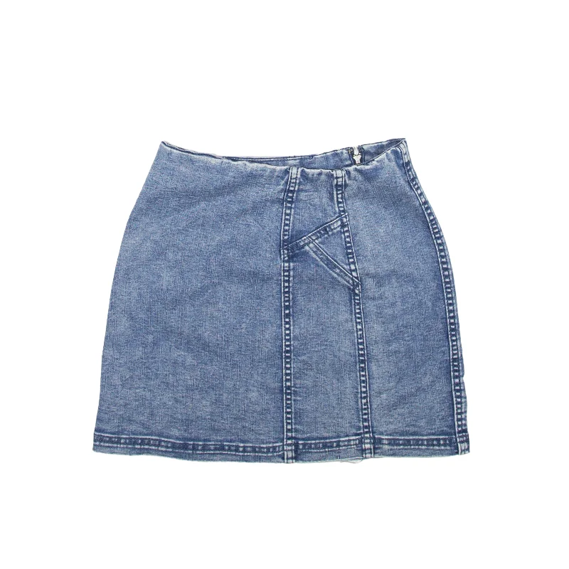 WILD FABLE Y2K Acid Wash Short Mini Skirt Blue Denim Womens XS